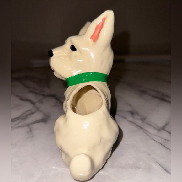 VINTAGE Scottish Terrier Retro Scottie Dog Planter Ceramic 6x5" pen holder - Picture 5 of 9